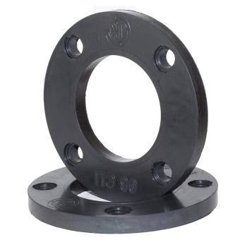 Фланец с полимерным покрытием Ду 100 (ПЭ 125) Ру 16 (2 мм) Техкомплект